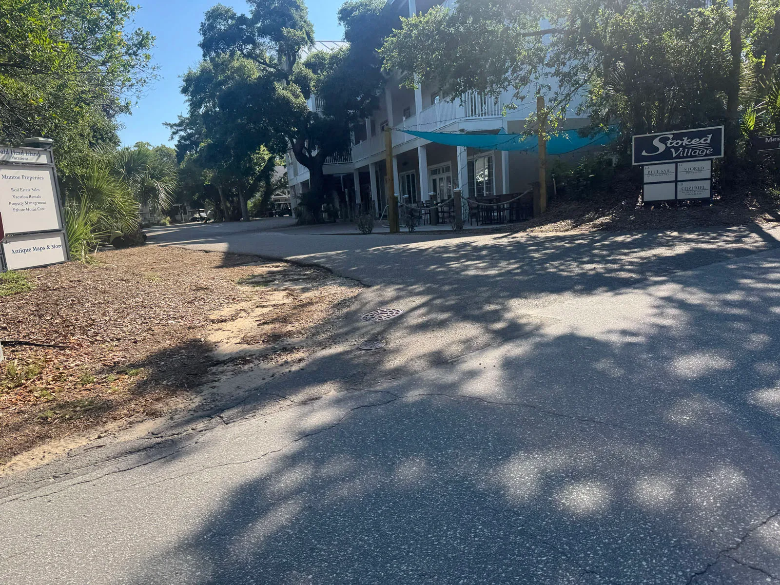Seabreeze Station shops building with covered porch